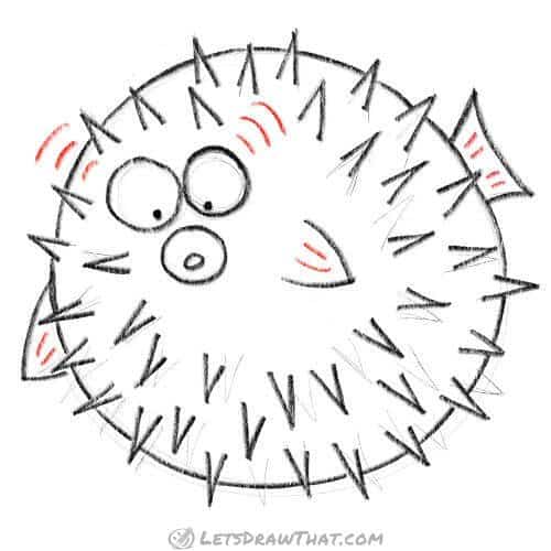 Drawing step: Add the final details