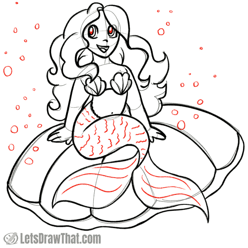 Drawing step: Add final details