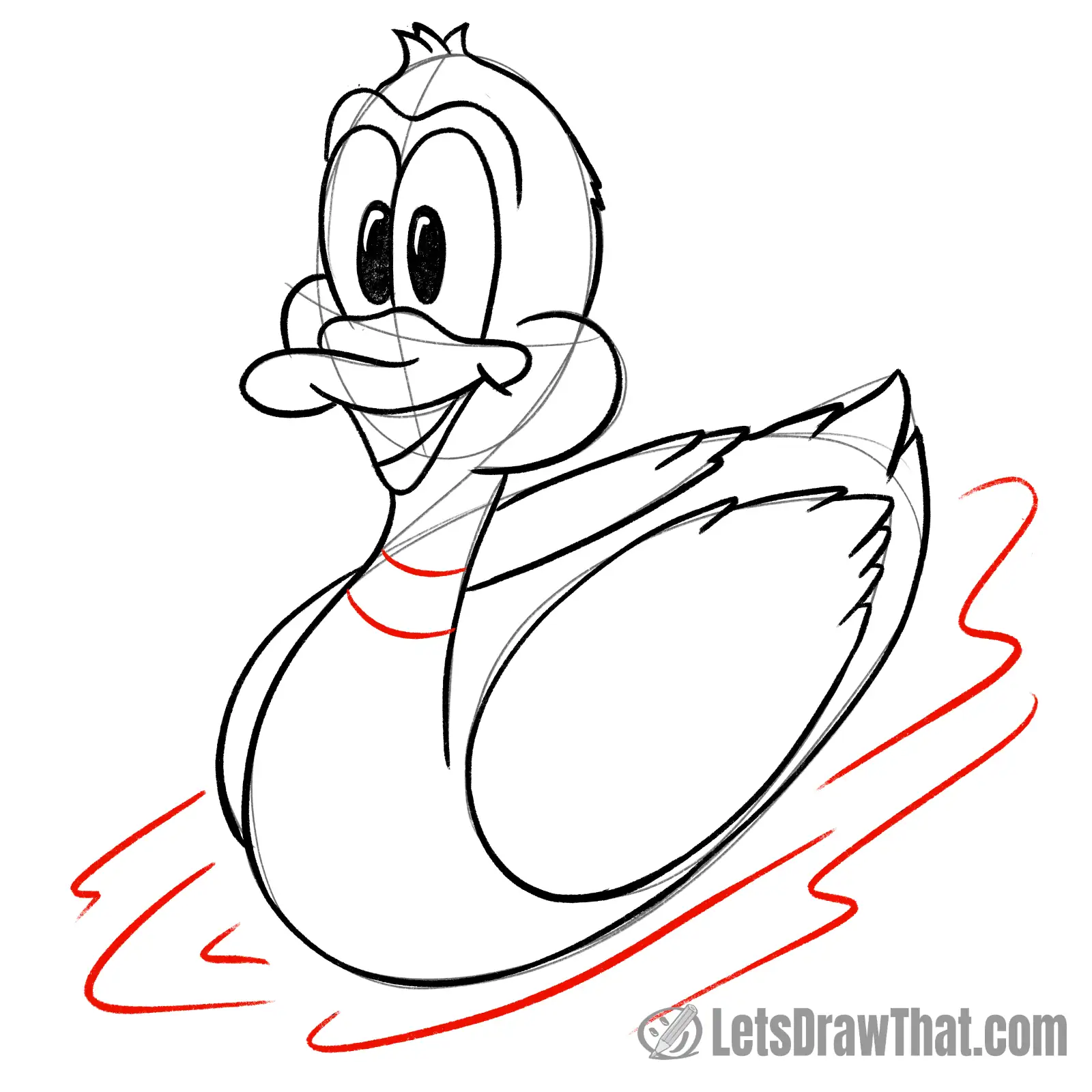 Drawing step: Draw some water